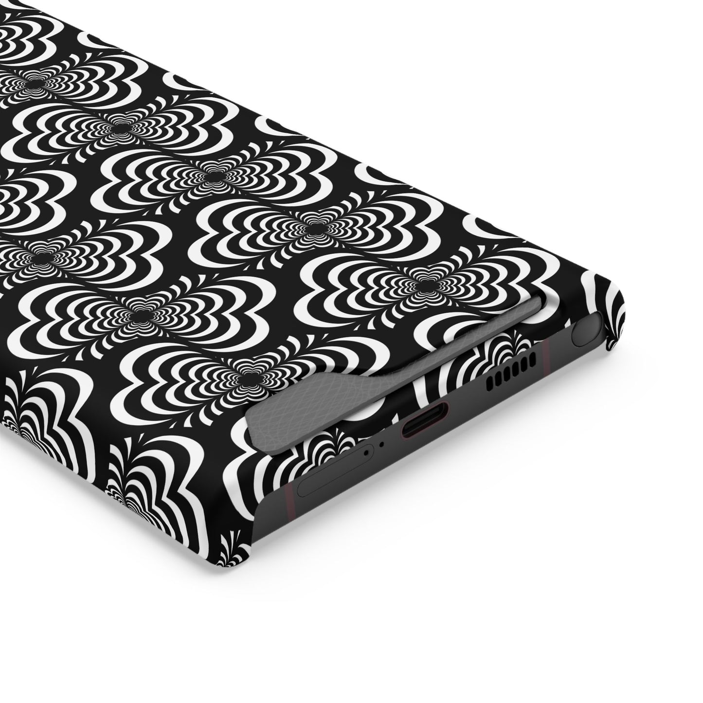 Zebra Love (TM) Black & White Phone Card Case — Slim Wallet Phone Case