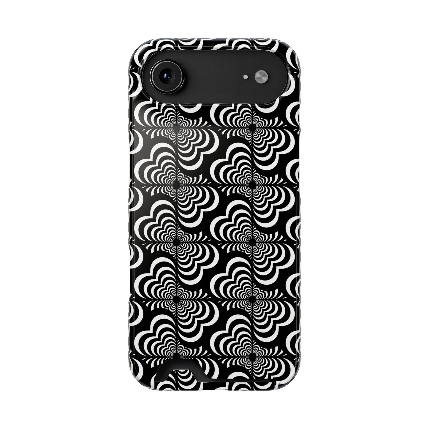 Zebra Love (TM) Black & White Phone Card Case — Slim Wallet Phone Case