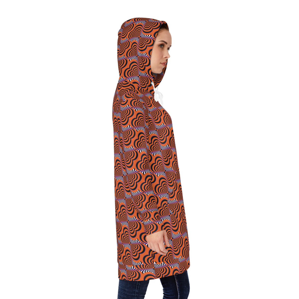 Halloween Zebra Love™ Hoodie Dress — Orange, Black, & Purple!