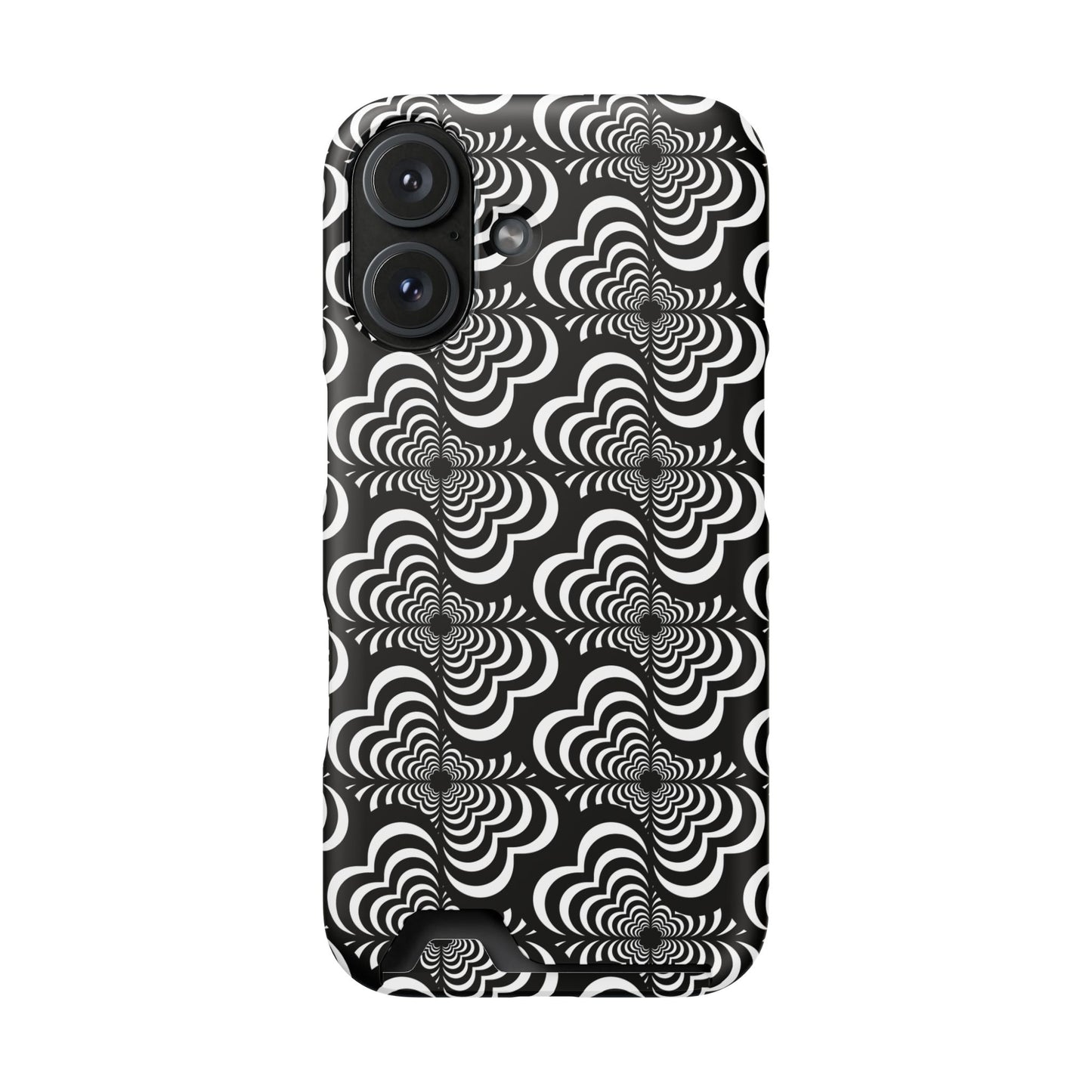 Zebra Love (TM) Black & White Phone Card Case — Slim Wallet Phone Case