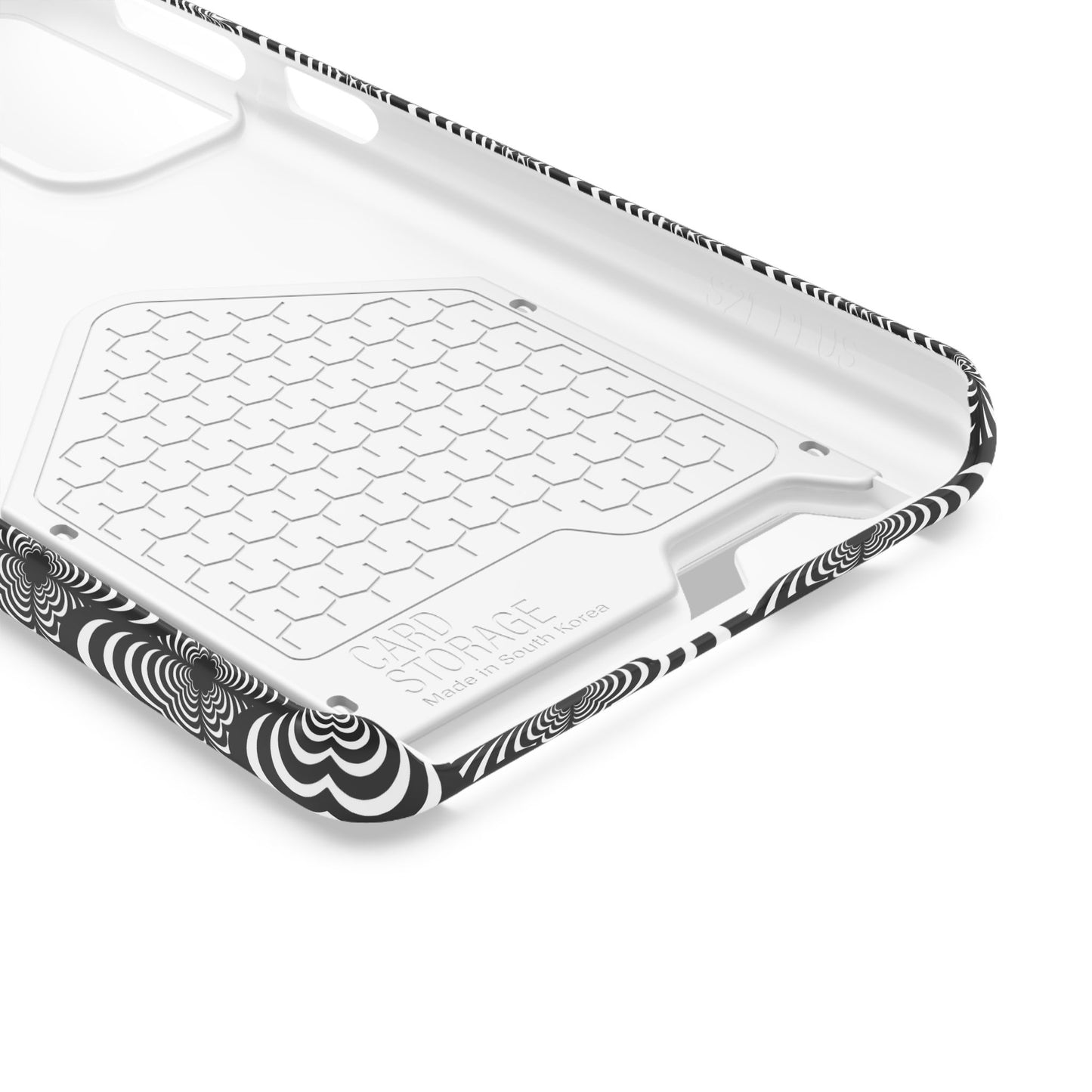 Zebra Love (TM) Black & White Phone Card Case — Slim Wallet Phone Case