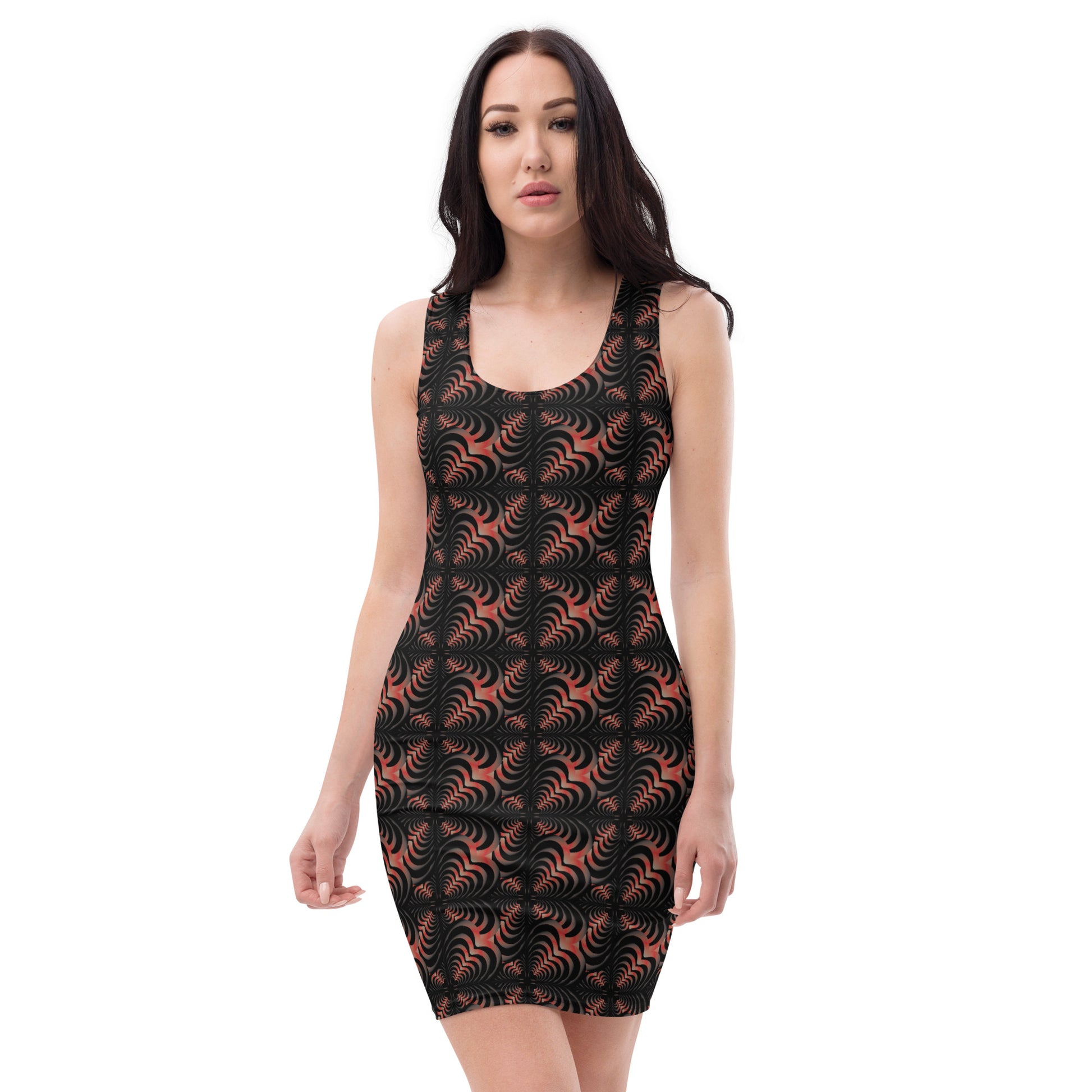 Zebra Love Fiery (medium patches) Bodycon dress Heart Mandalas Zebra Love Fiery (medium patches) Bodycon dress Heart Mandalas