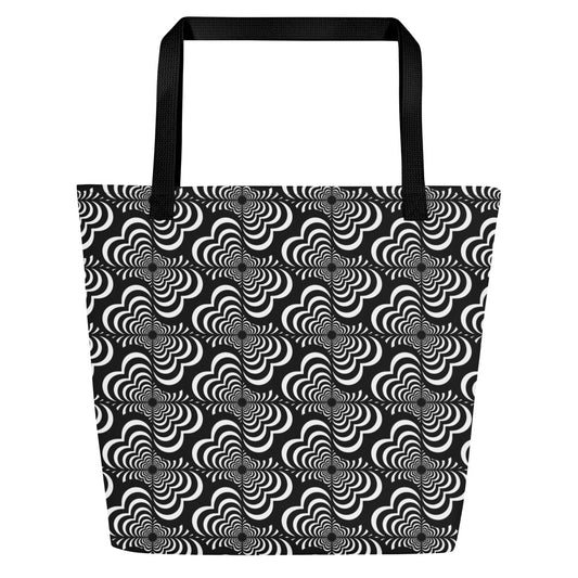 Zebra Love All-Over Print Large Tote Bag