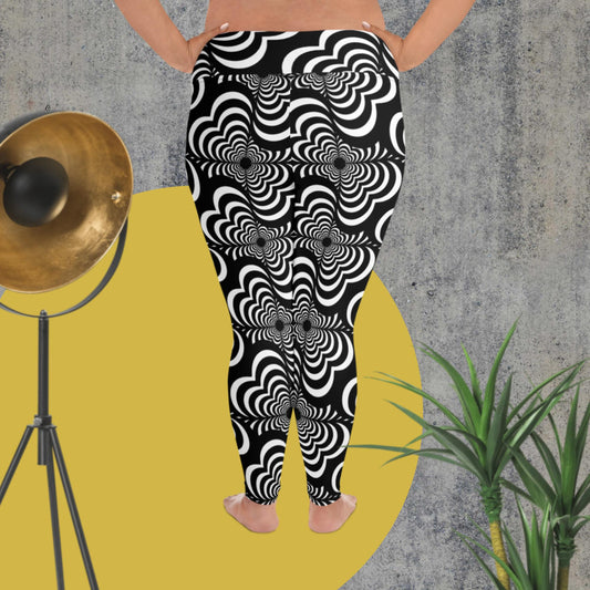 Zebra Love™ (in large repeat) All-Over Print Plus Size Leggings