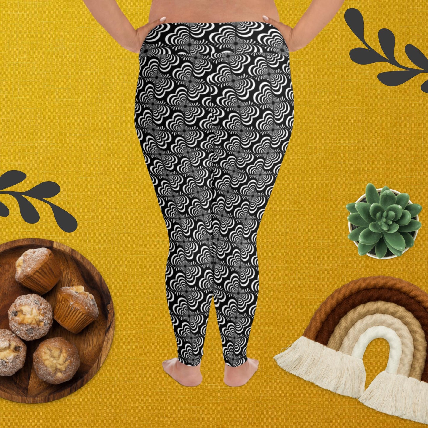 Zebra Love™ (medium pattern) All-Over Print Plus Size Leggings