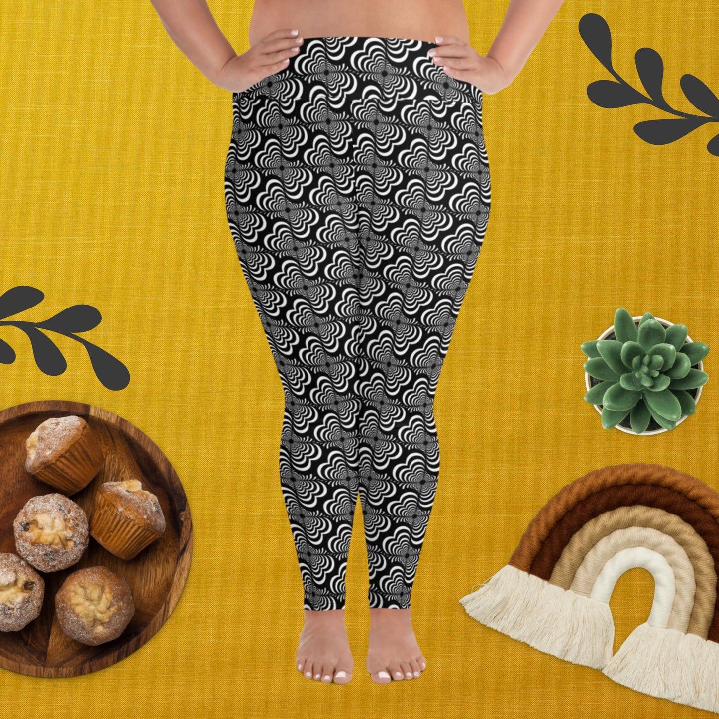 Zebra Love™ (medium pattern) All-Over Print Plus Size Leggings