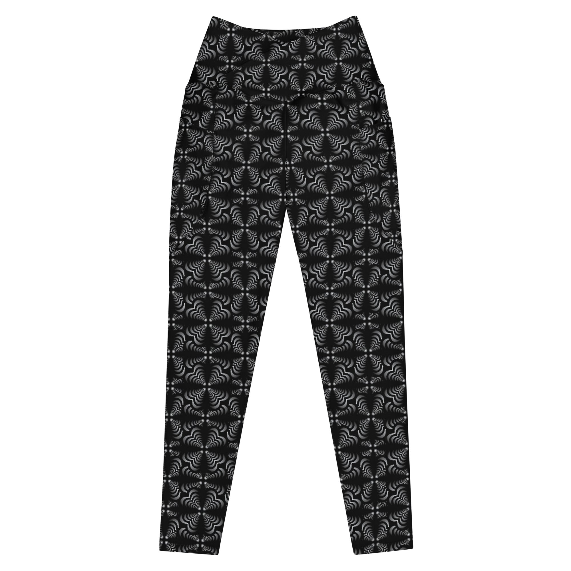 Zebra Love (TM) Crossover leggings with pockets – Heart Mandalas