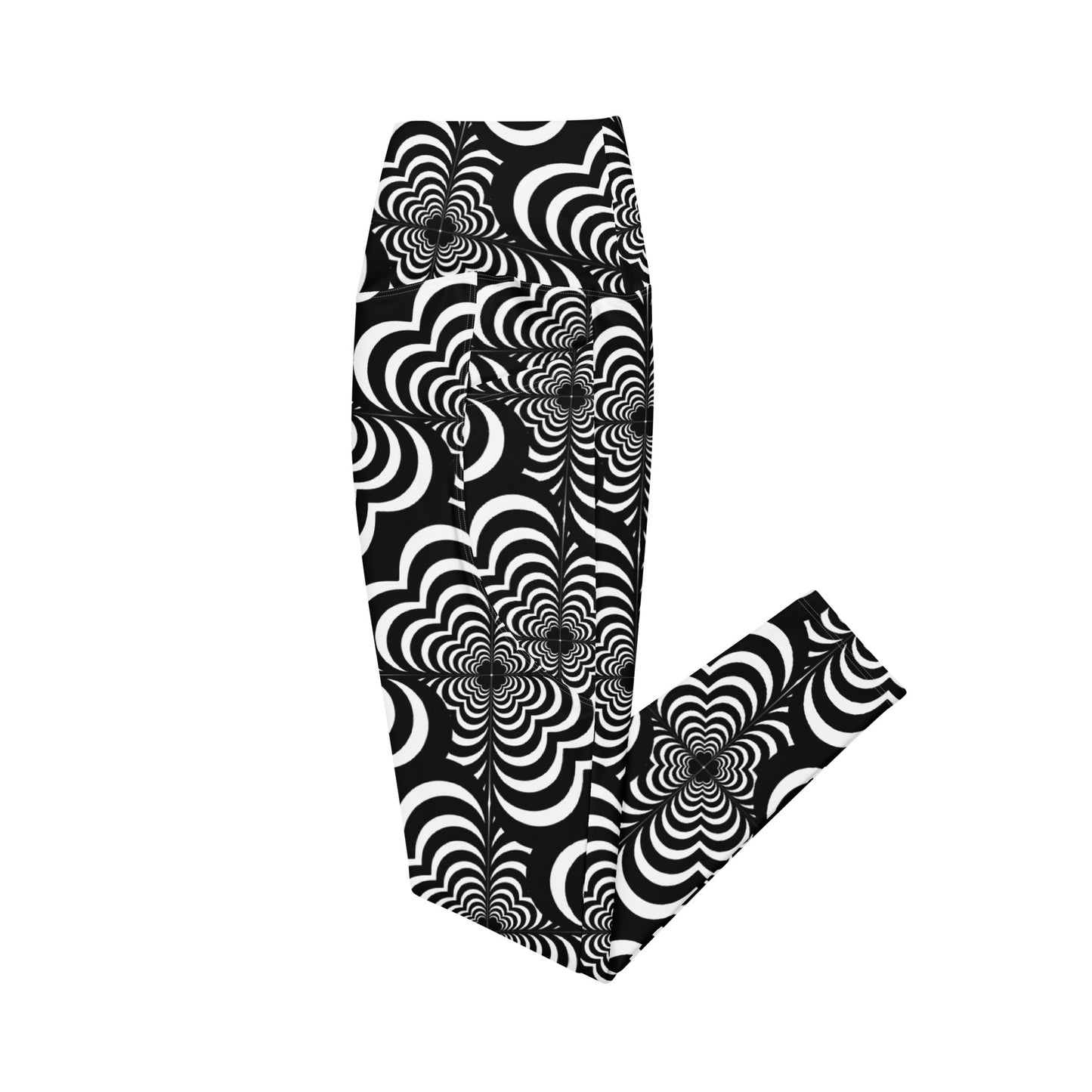 Zebra Love Crossover leggings with pockets