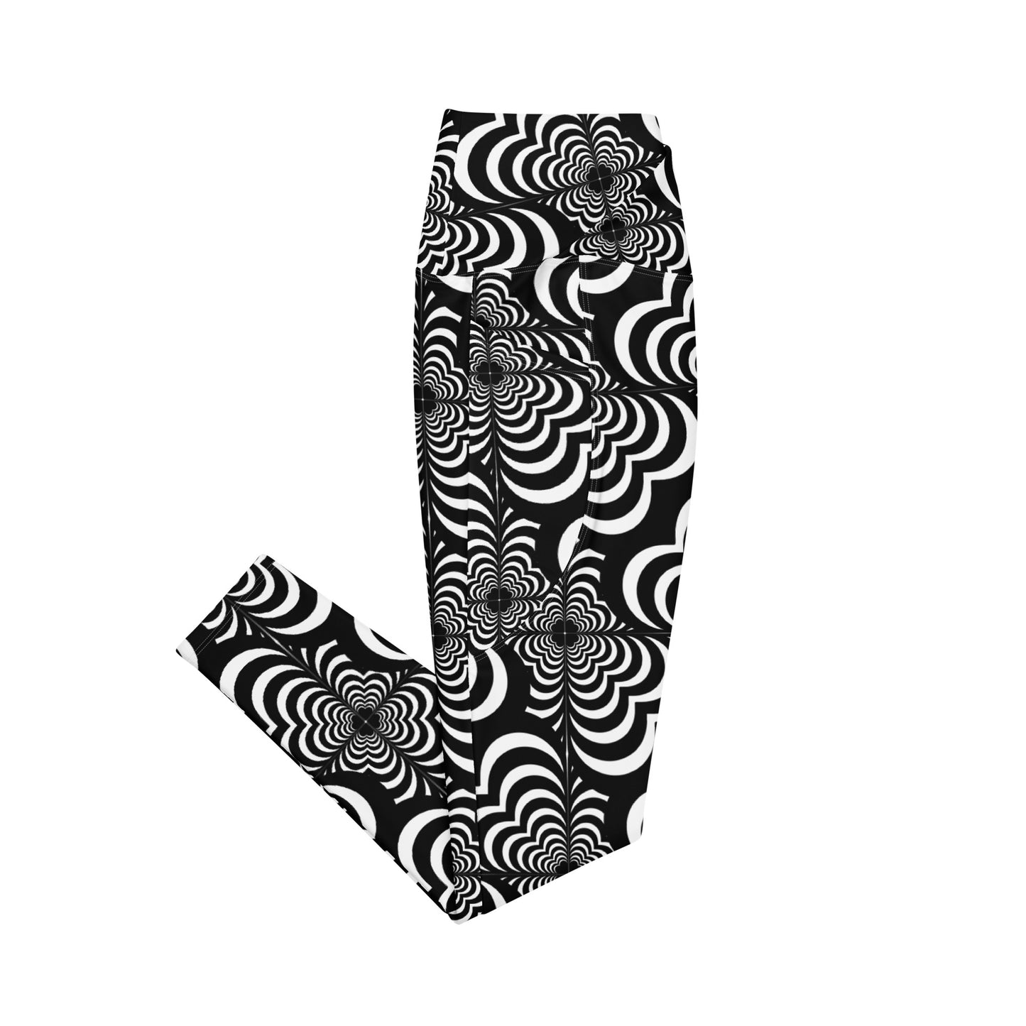 Zebra Love Crossover leggings with pockets