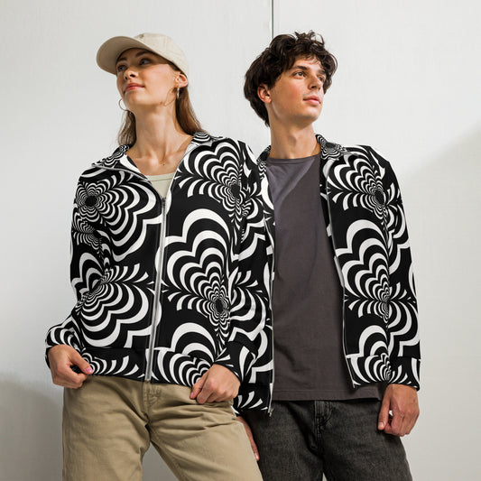 Zebra Love (TM) Unisex track jacket v. large Zebra pattern