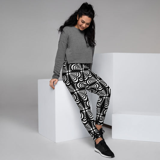 Zebra Love, bold black and white Women's Joggers