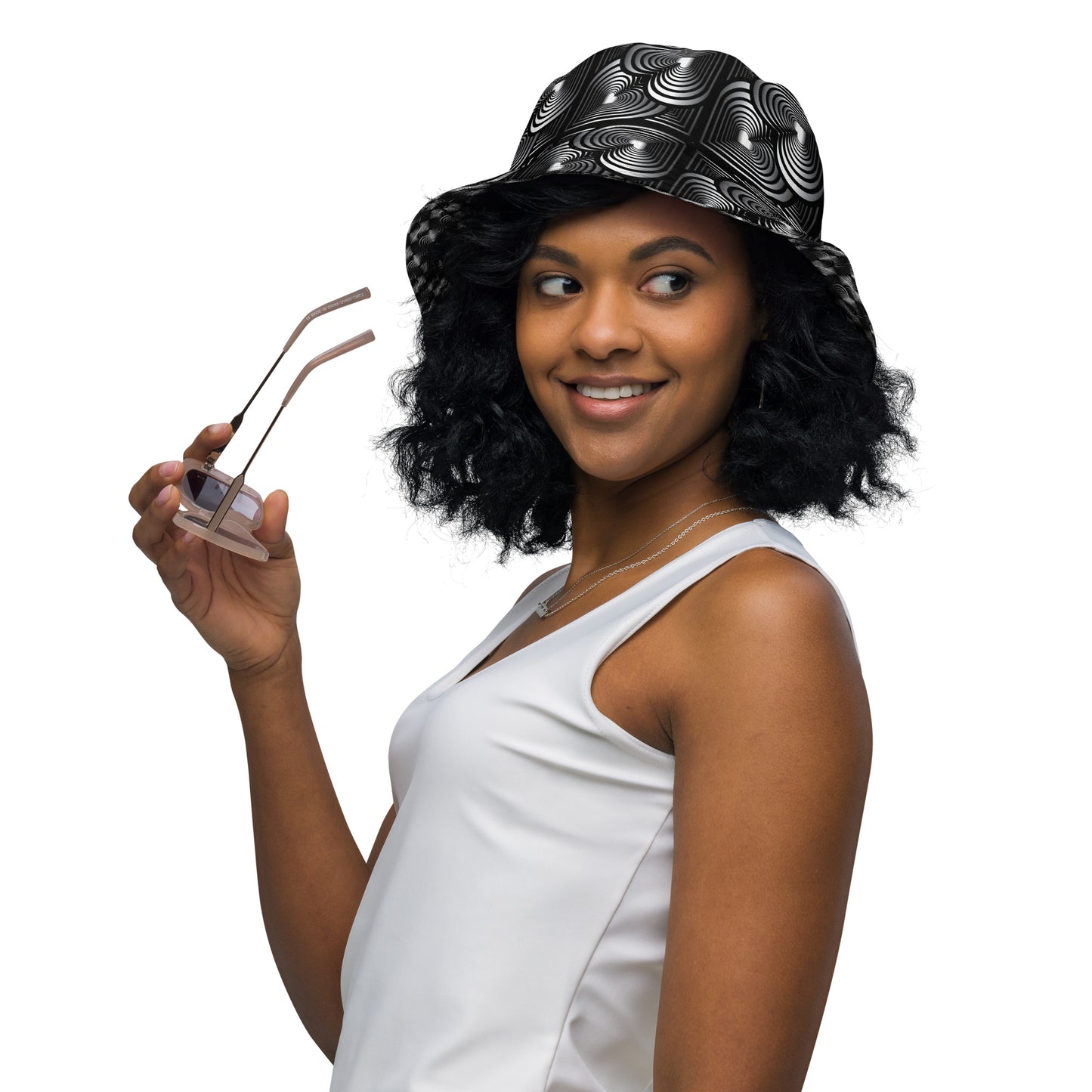 Zebra Love-EXTRA hypnotic Reversible bucket hat