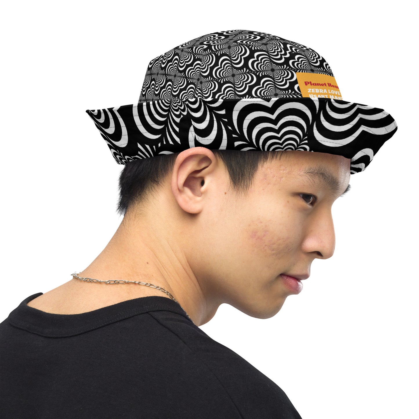 Zebra Love- Classic--2 sizes Reversible bucket hat