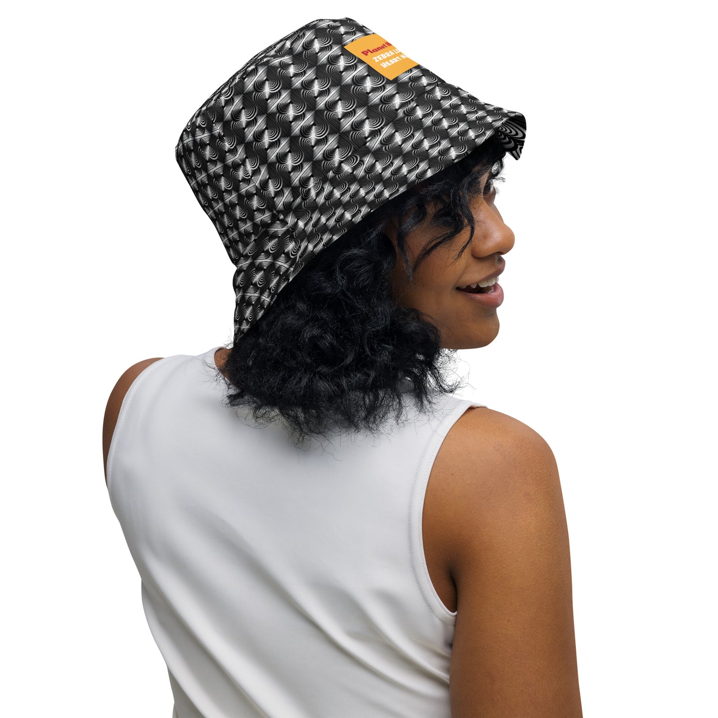 Zebra Love-EXTRA hypnotic Reversible bucket hat