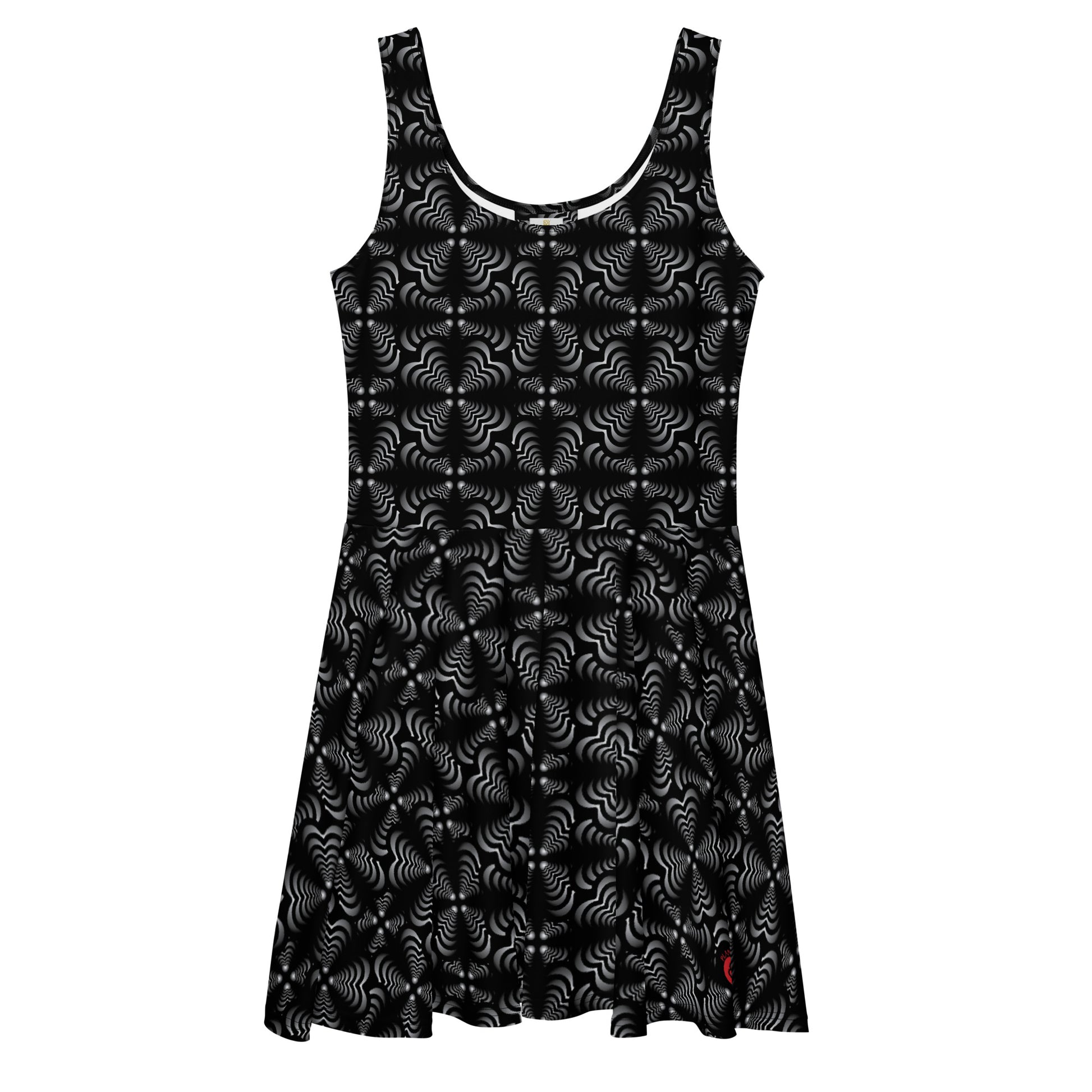 Zebra Love-Reflected series Skater Dress Heart Mandalas Zebra Love-Reflected series Skater Dress Heart Mandalas