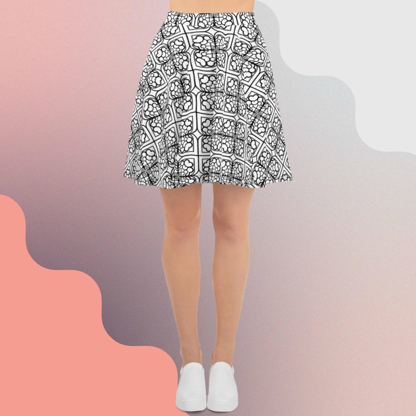 Light the heart! Skater Skirt