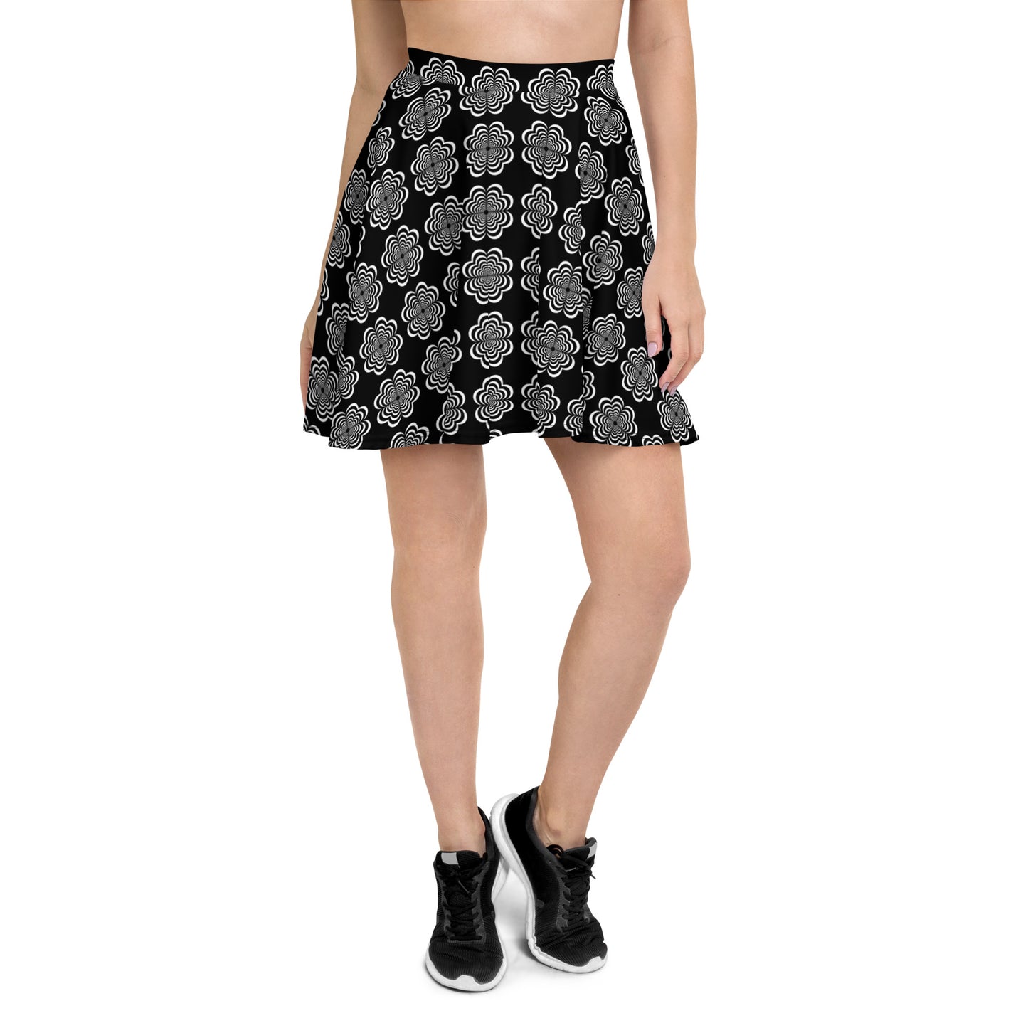 Bullseye™ Hypnotic Heart Mandala Skater Skirt