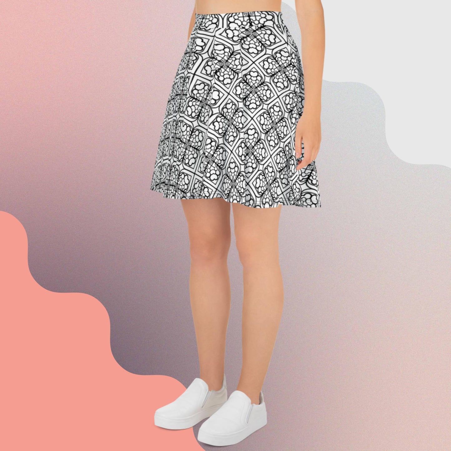 Light the heart! Skater Skirt