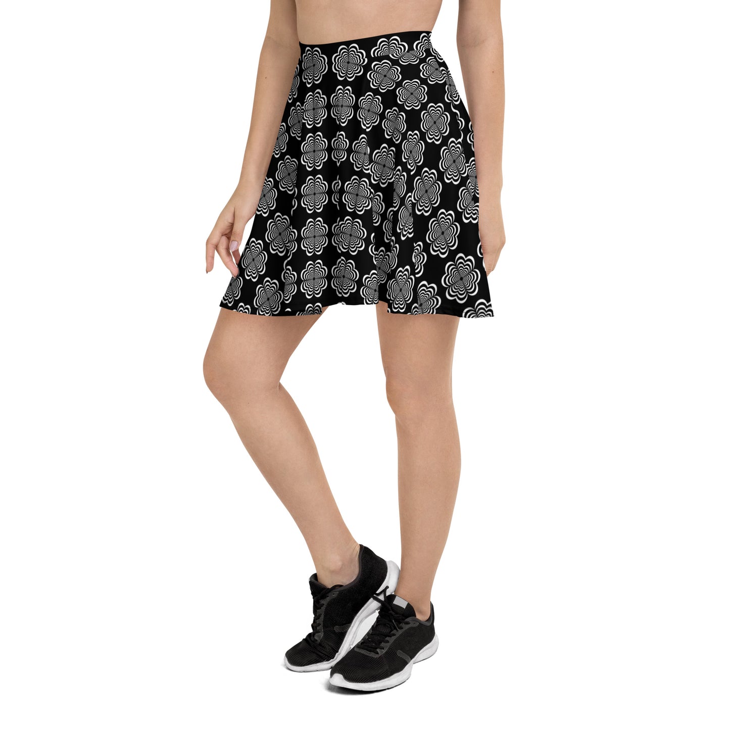 Bullseye™ Hypnotic Heart Mandala Skater Skirt