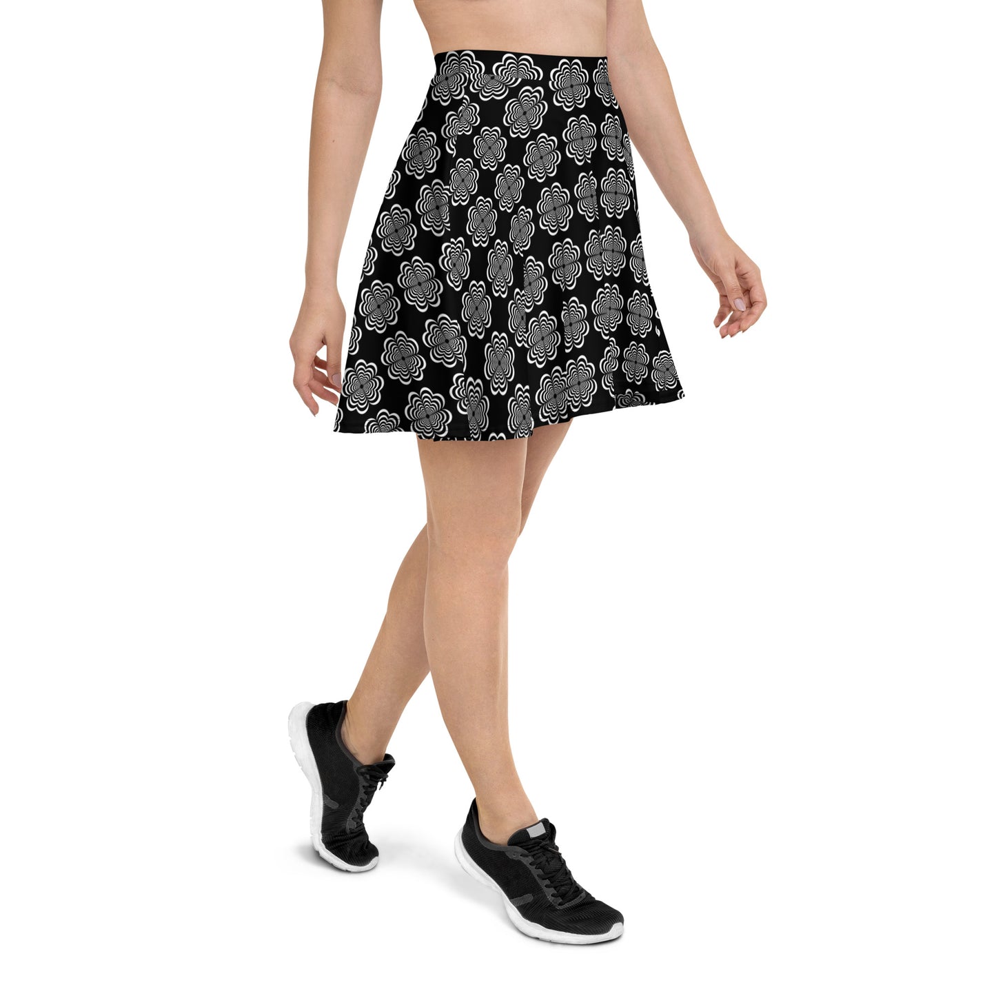 Bullseye™ Hypnotic Heart Mandala Skater Skirt