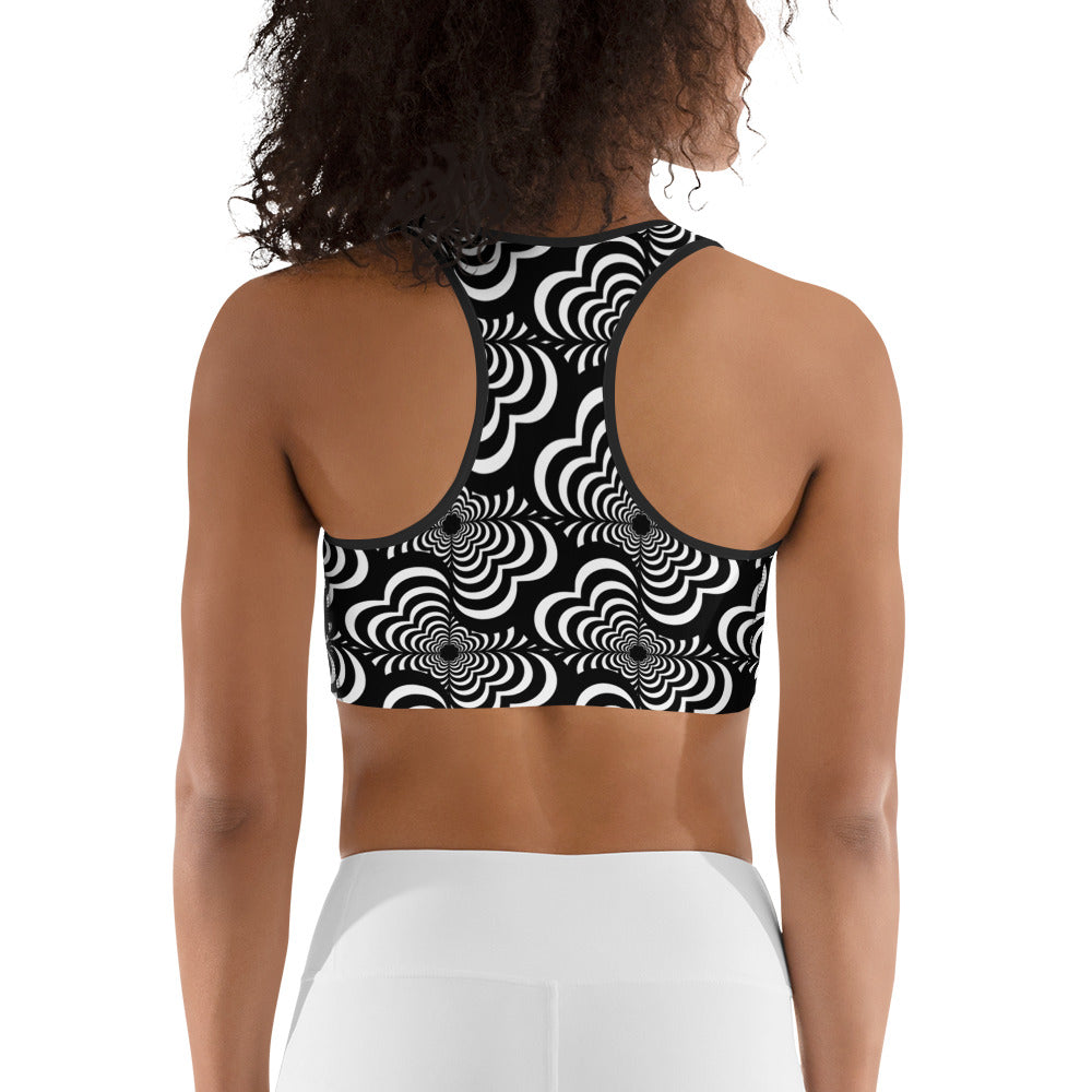 Zebra Love (TM) Sports bra