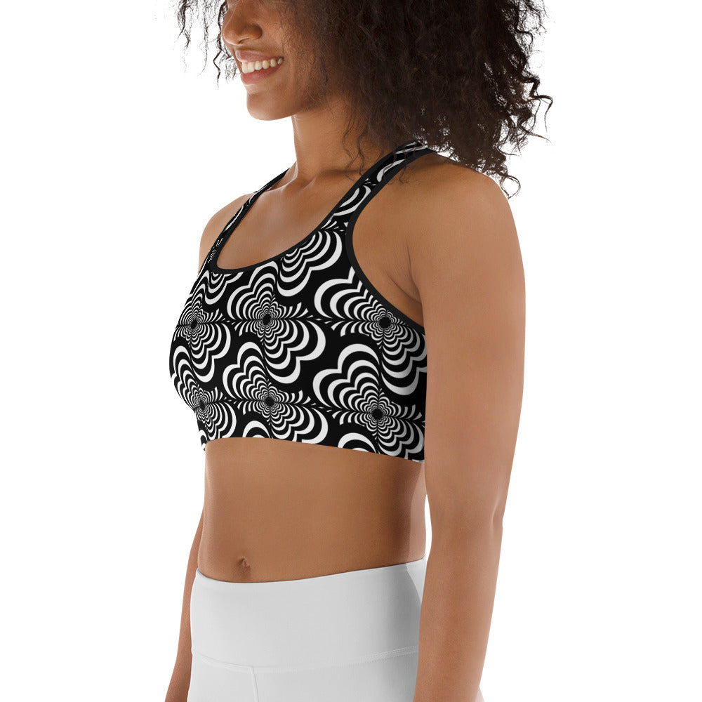 Zebra Love (TM) Sports bra