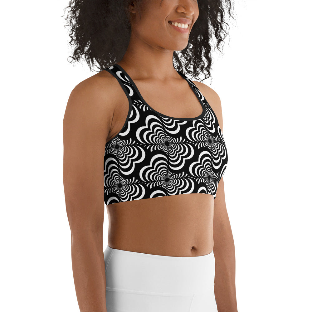 Zebra Love (TM) Sports bra