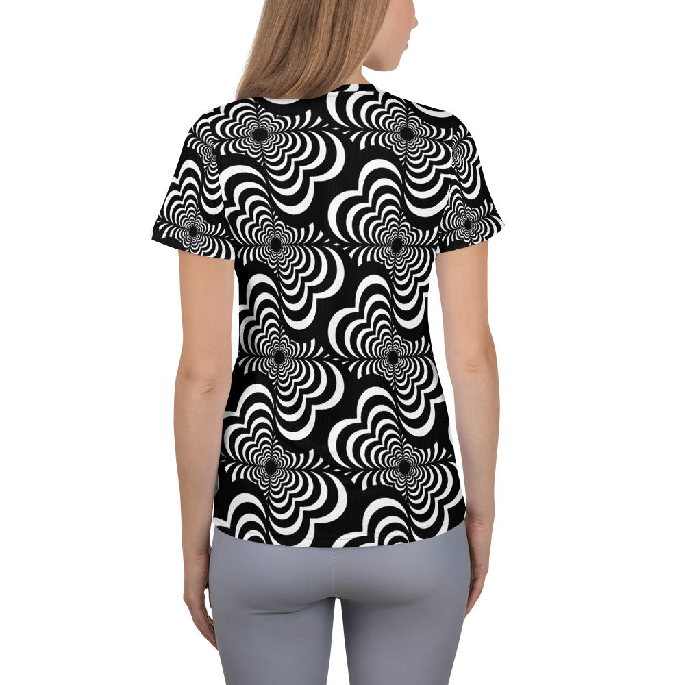 Zebra Love (TM) Women's Athletic T-shirt