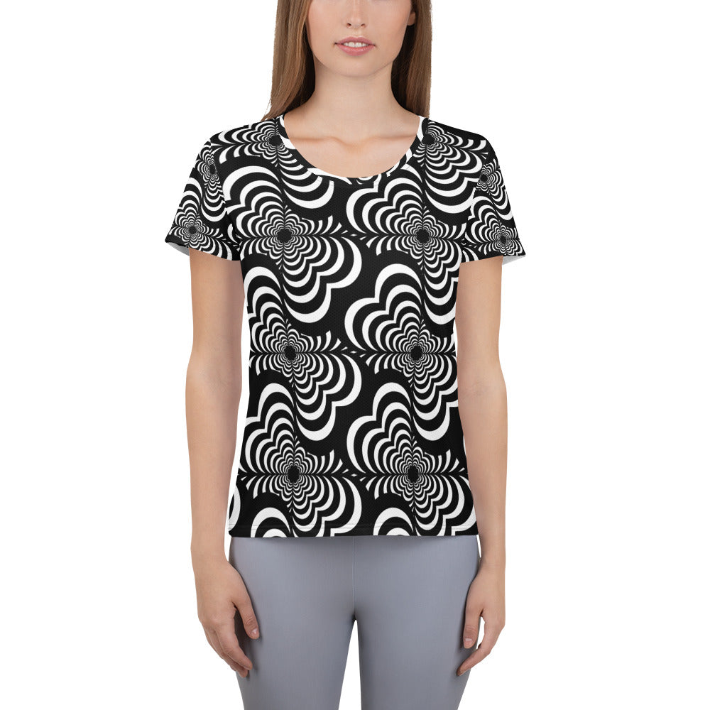 Zebra Love (TM) Women's Athletic T-shirt