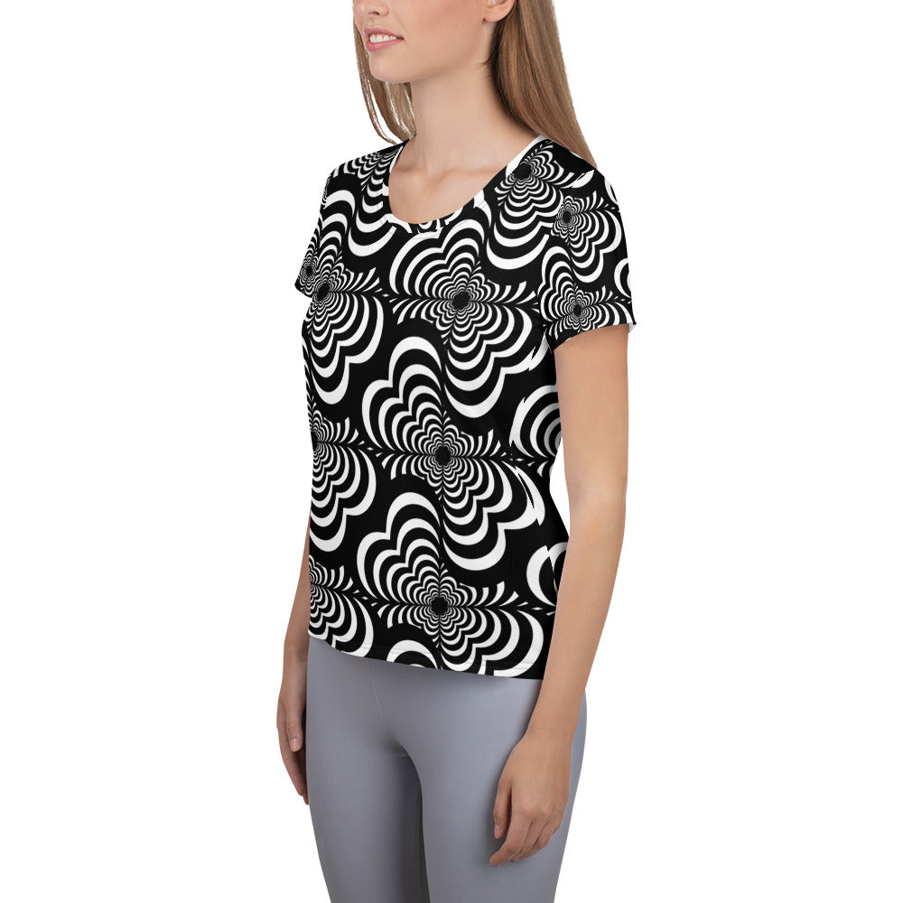 Zebra Love (TM) Women's Athletic T-shirt