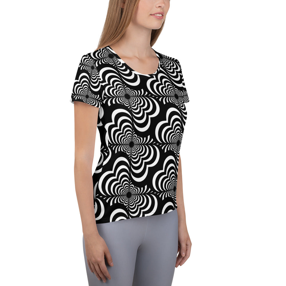 Zebra Love (TM) Women's Athletic T-shirt