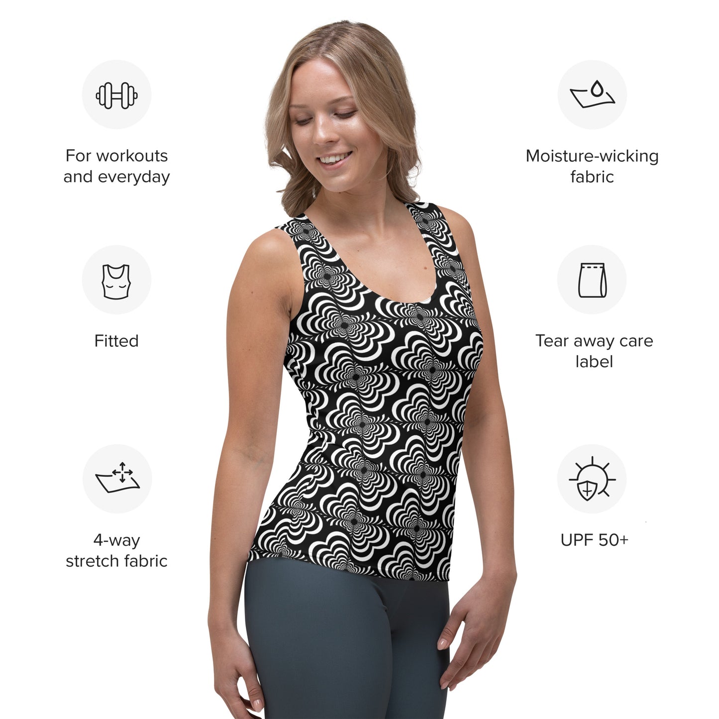 Zebra Love™ medium pattern Tank Top