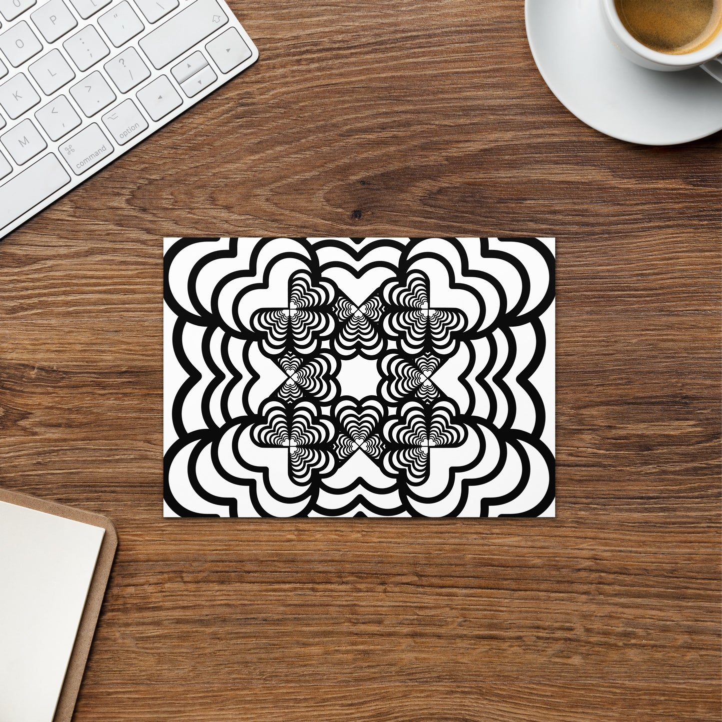 Hypnotic Zebra Love™ Greeting card