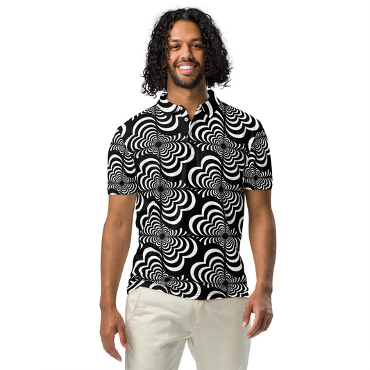 Zebra Love (TM) Men’s slim fit polo shirt