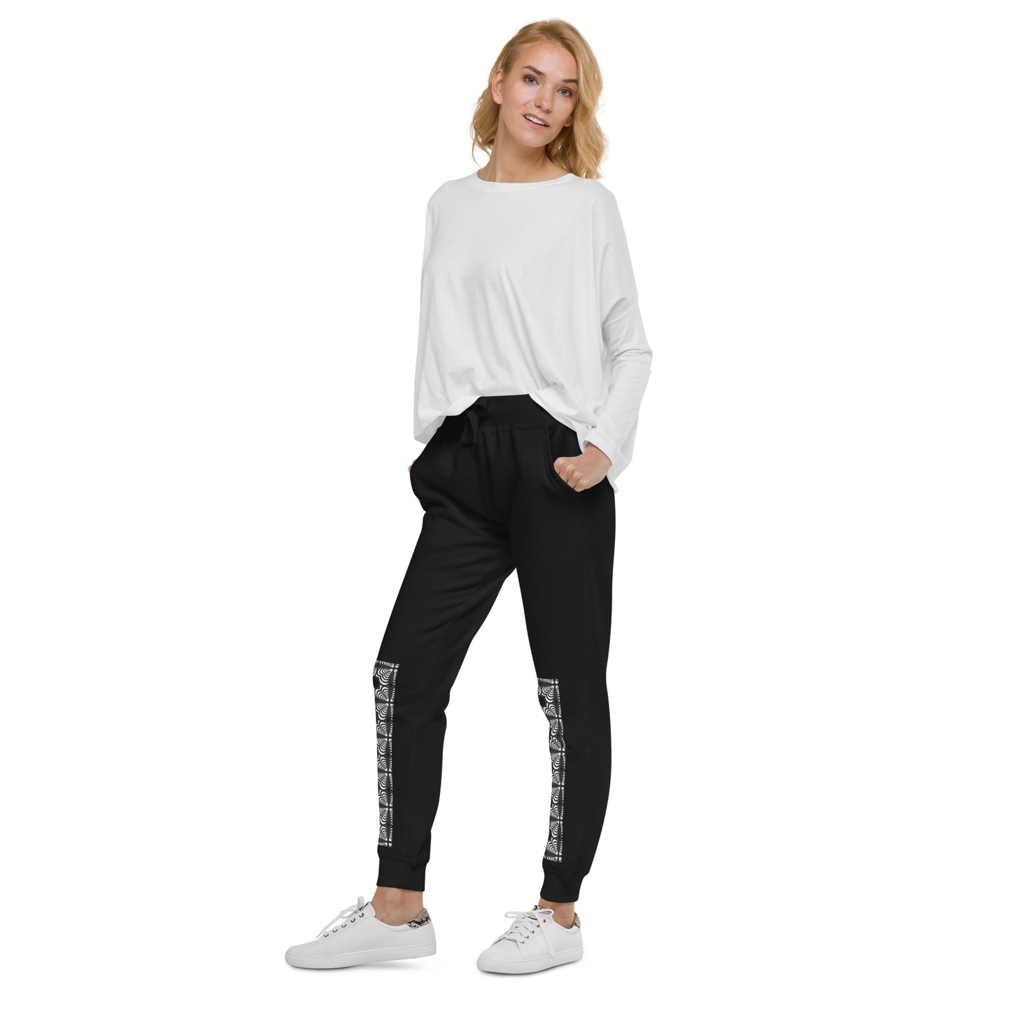 Cuddly Zebra Love™ Unisex fleece sweatpants