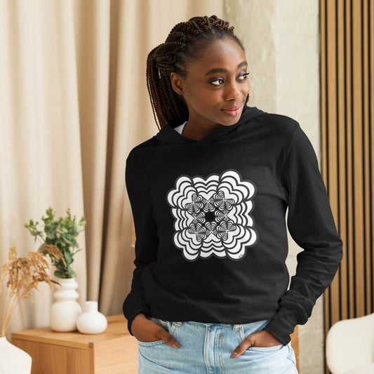 Hypnotic Zebra Love™ Hooded long-sleeve tee