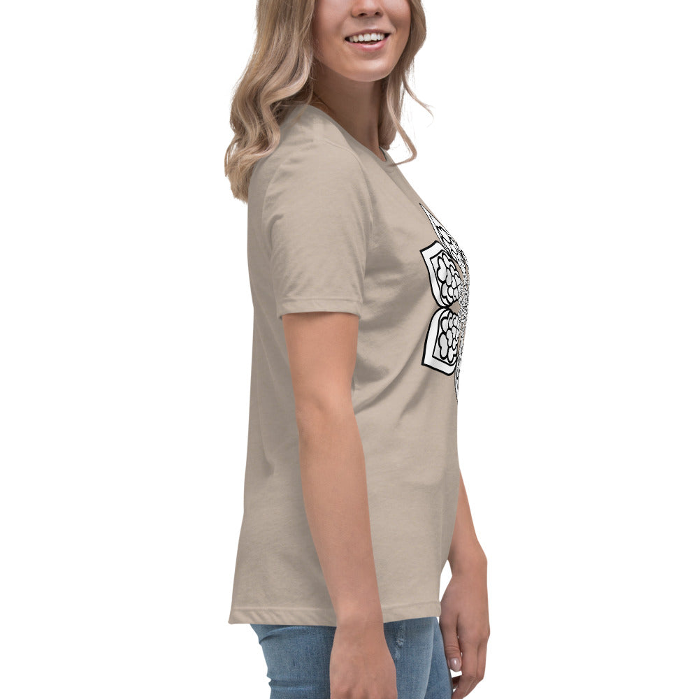 Color me- Lightbulb Heart Mandala Women's Relaxed T-Shirt