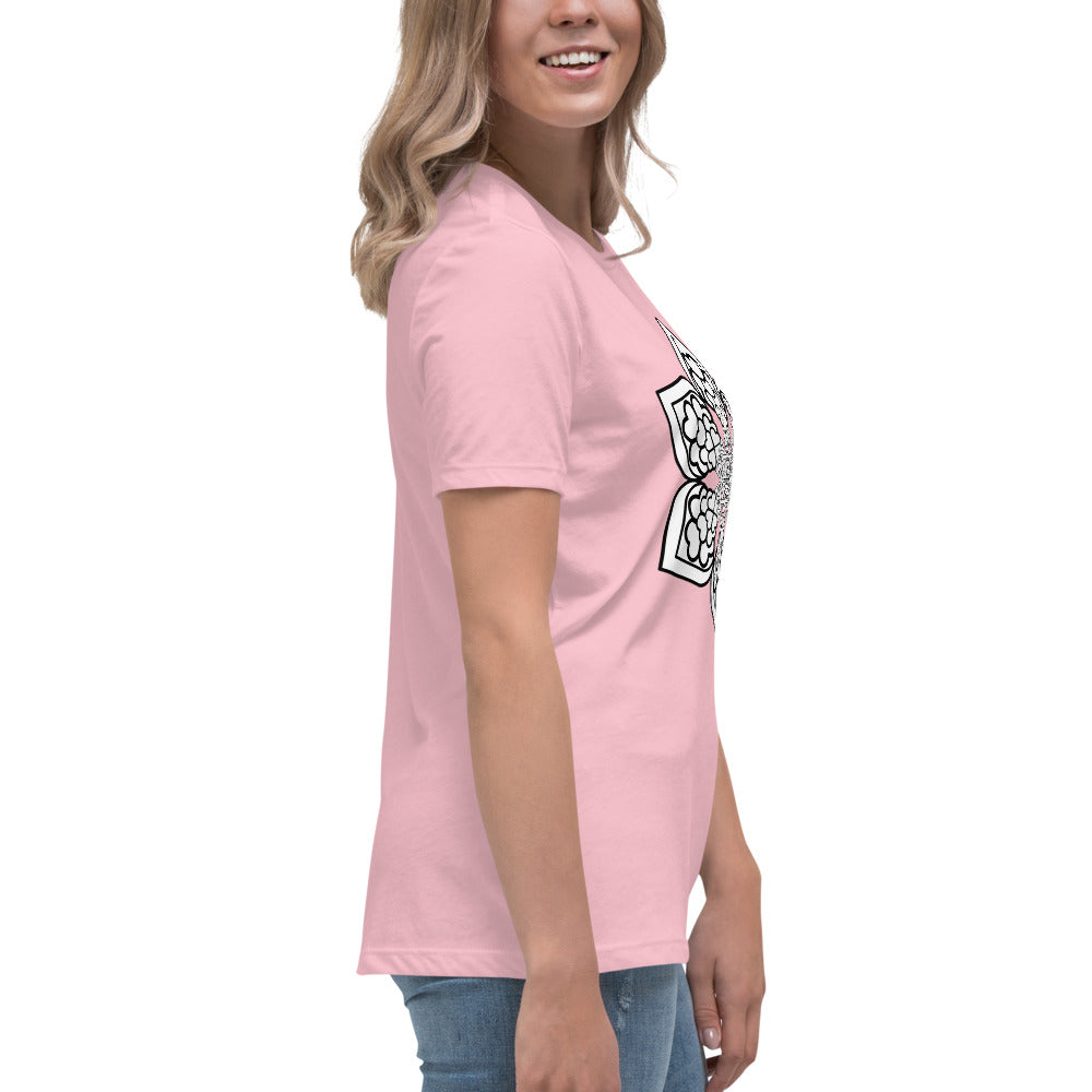 Color me- Lightbulb Heart Mandala Women's Relaxed T-Shirt